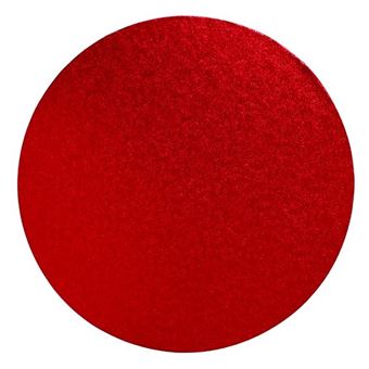 Picture of RED ROUND BOARD CAKE DRUM 10 INCH OR 25CM